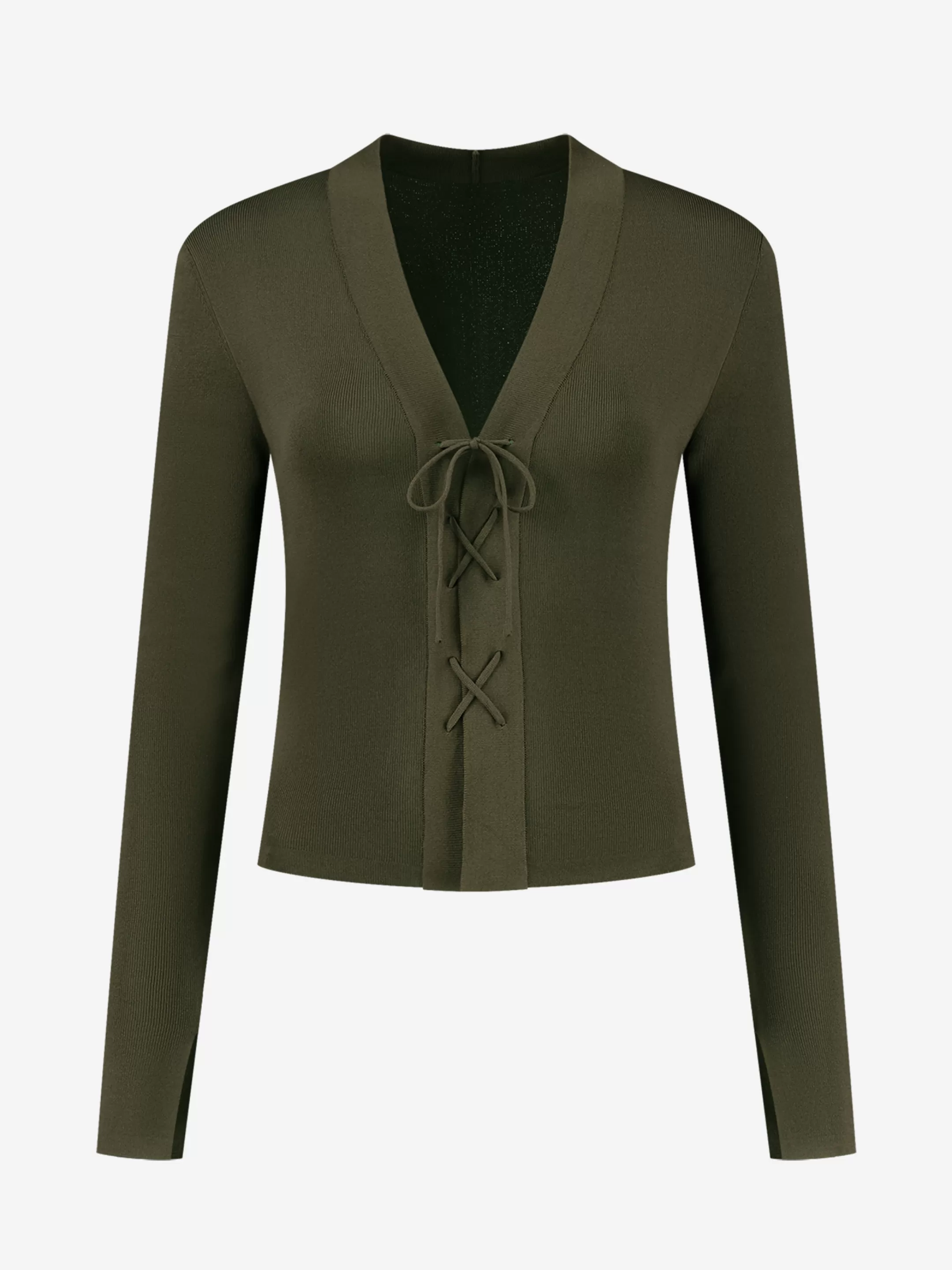 Best Aangesloten top met koordje Tops