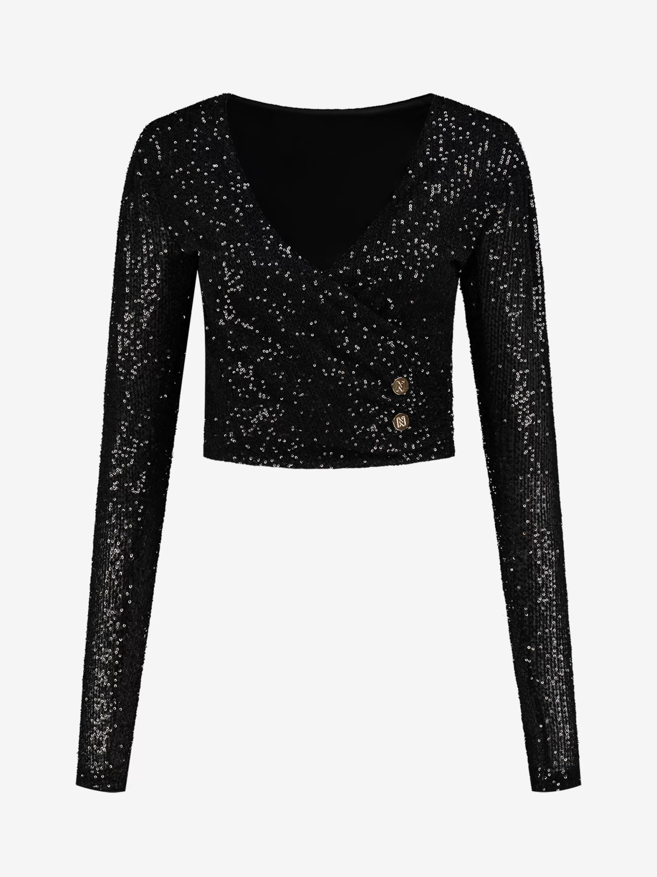 Best Sale GLITTER TOP MET V-HALS Party Collection | Tops