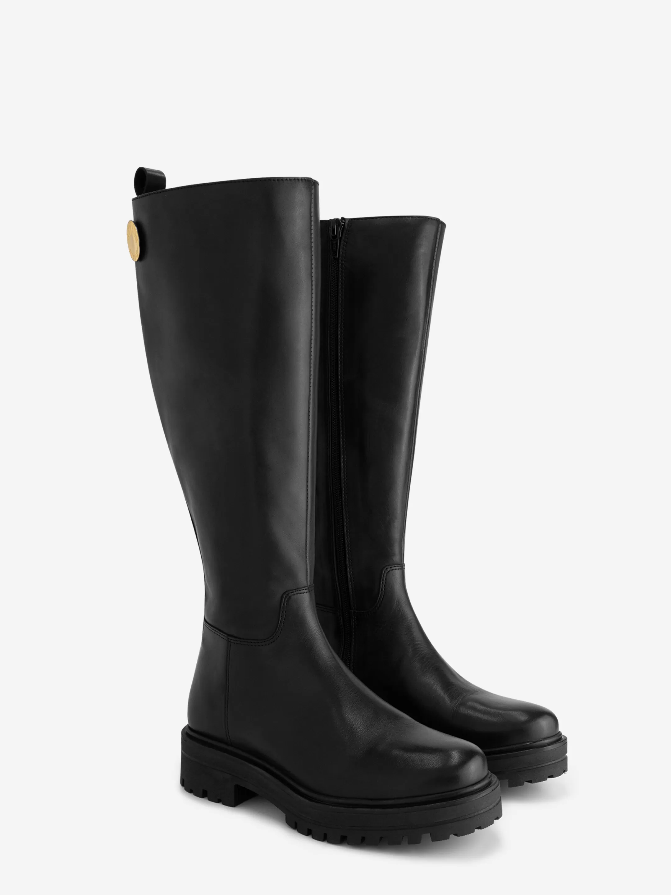 Cheap LEATHER HOGE LEREN LAARZEN Laarzen