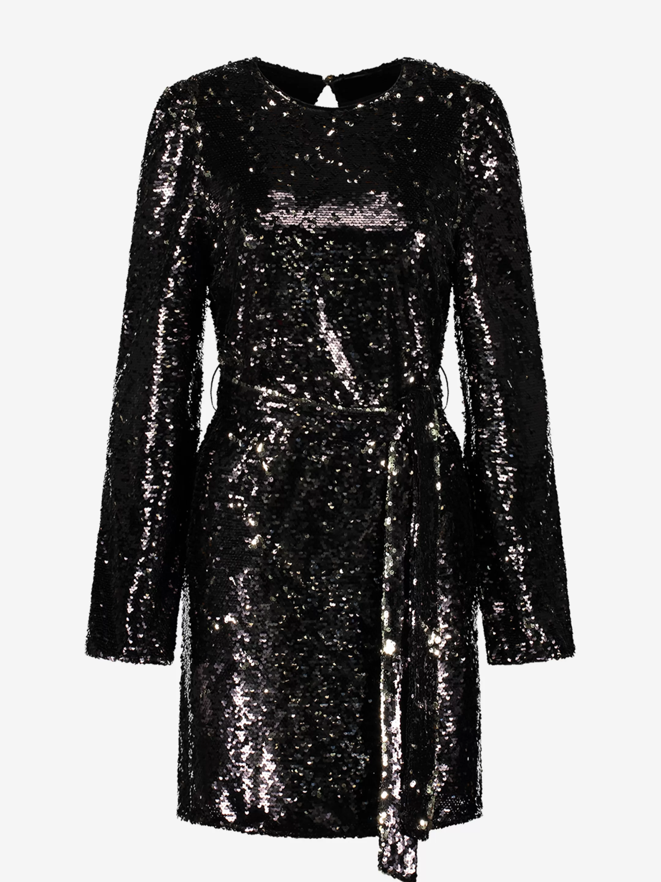 Clearance PAILLETTEN JURK MET CEINTUUR Party Collection | Jurken