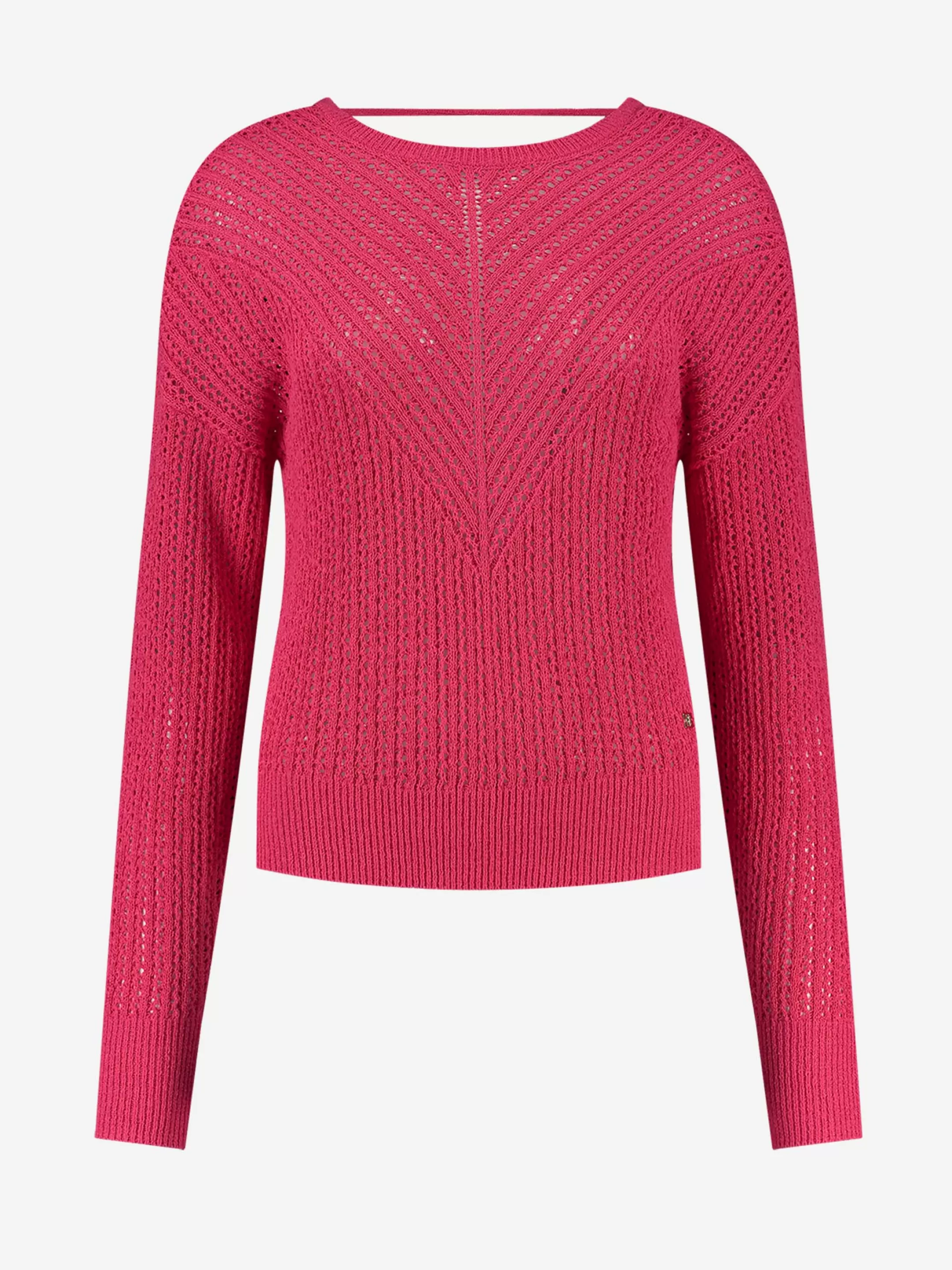 New SEMI-TRANSPARANTE TOP MET VETERSLUITING OP DE RUG Truien & Vesten | Selected by Kate Moss