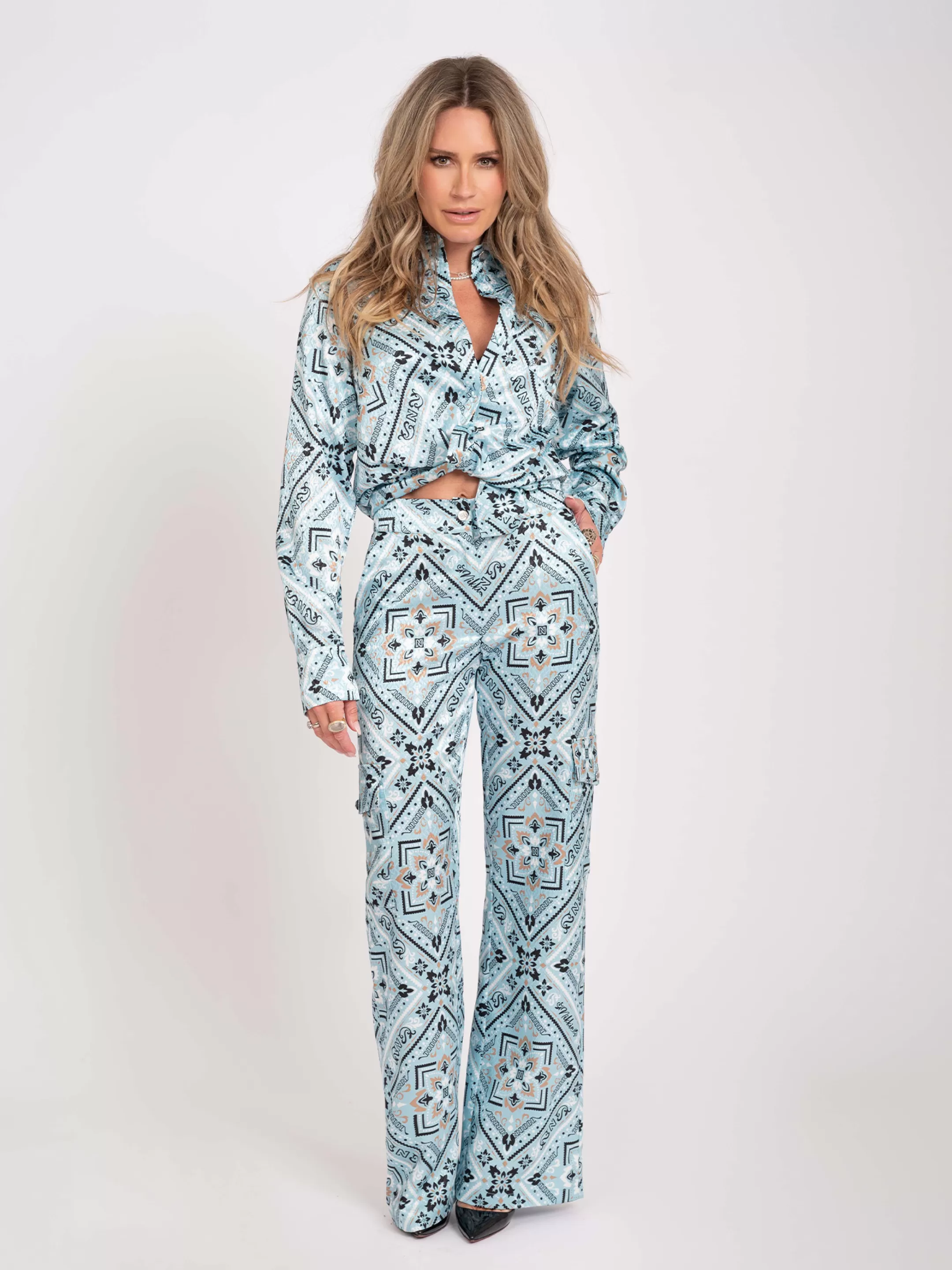 Sale WIJDE BROEK MET PRINT Broeken | Sets